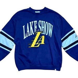 Los Angeles Lakers "Lake Show" 47' Brand Crew Neck Sweatshirt, Men's Medium
